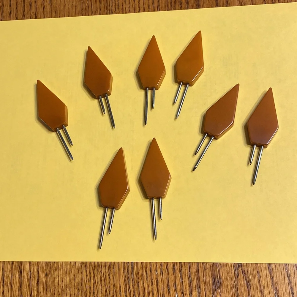 Vintage Butterscotch Bakelite Corn Cob Holders